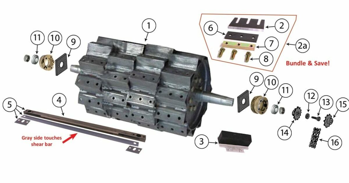 3960, 3970 Cutterhead Assembly Kooima Ag