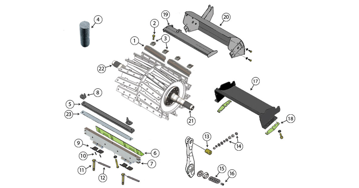 494 Cutterhead Assembly Kooima Ag